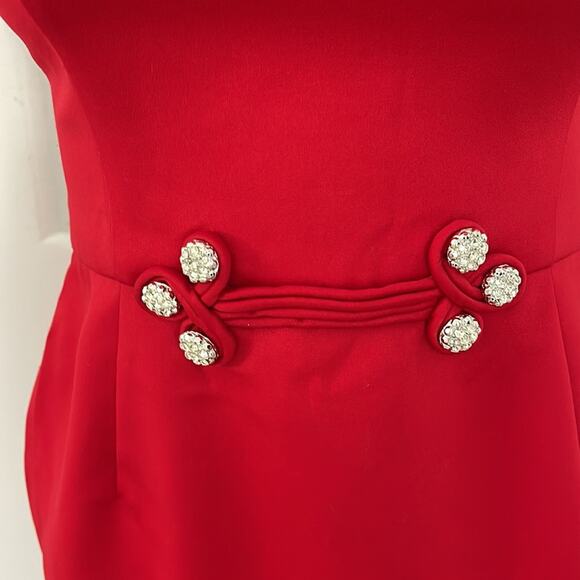 En Français By Huey Waltzer Maxi Evening Party Dress Size 14 Vintage 90s - Picture 4 of 15